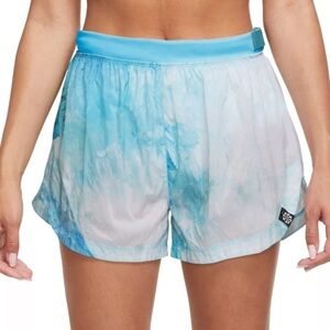 NWT Nike Women's Dri-FIT Repel Mid-Rise 3" Trail Running Shorts Baltic Blue